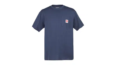 Pre-owned Carhartt Men's  Wip Pocket Heart Short Sleeve T-shirt In Navy Blue