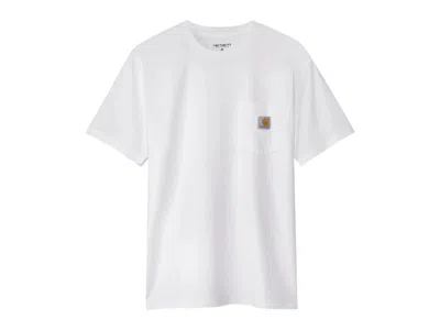Pre-owned Carhartt Men's  Wip Pocket T-shirt In White