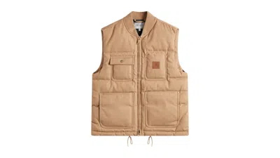 Pre-owned Carhartt Men's  Wip Rayley Vest In Peanut