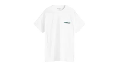 Pre-owned Carhartt Men's  Wip Runaway T-shirt In White/malachite In Multi