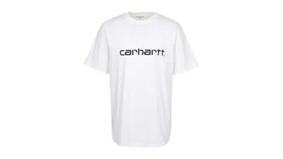 Pre-owned Carhartt Men's  Wip Script T-shirt In White