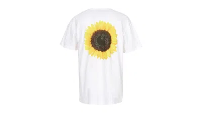 Pre-owned Carhartt Men's  Wip Sunflower Short Sleeve T-shirt In White