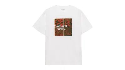 Pre-owned Carhartt Men's  Wip Valley Short Sleeve T-shirt In White