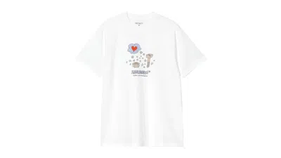 Pre-owned Carhartt Men's  Wip Work Life Romance T-shirt In White
