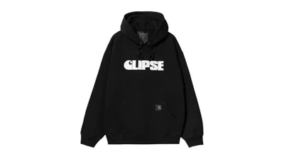 Pre-owned Carhartt Men's  Wip X Clipse Let God Sort Em Out Hooded Sweatshirt In Black/white In Multi