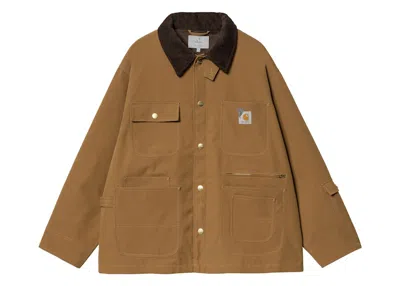 Pre-owned Carhartt Men's  Wip X Invincible Chore Coat In Hamilton Brown