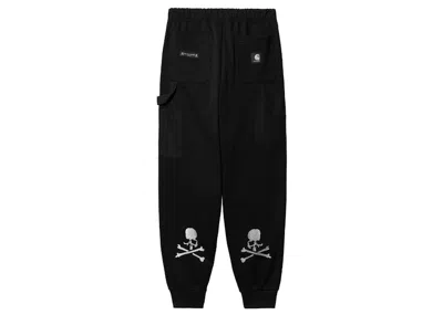 Pre-owned Carhartt Men's  Wip X Mastermind Double Knee Jogger Pants In Black