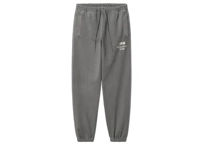 Pre-owned Carhartt Men's  Wip X New Balance Sculpture Center Sweatpants In Wax (garment Dyed)
