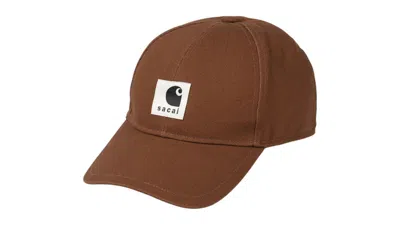 Pre-owned Carhartt Men's  Wip X Sacai Duck Cap In Sacai Dark Beige