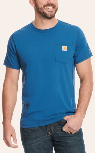 Carhartt Men's Force Indigo Blue Work Pocket T-shirt
