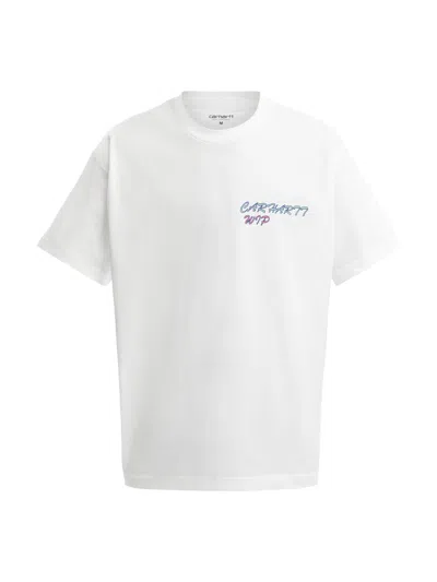 Carhartt White Cotton Gelato T-shirt In 02xx