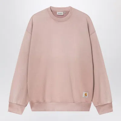 Carhartt Wip Hudson Sweatshirt In Daphne Colour In Pink