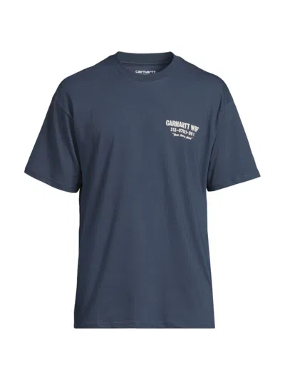 Carhartt Men's Less Troubles Cotton T-shirt In Blue