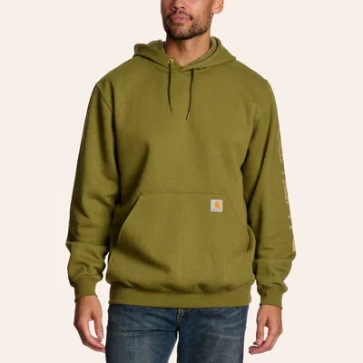 Carhartt Men's Loose Fit Midweight Dark Heather Green Work Hoodie