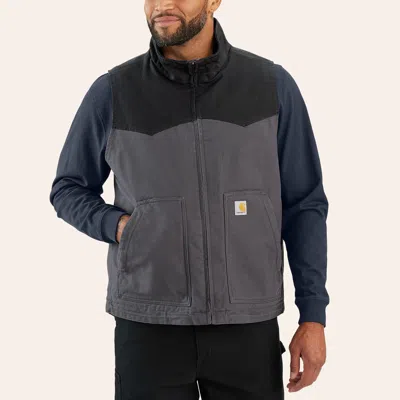 Carhartt Men's Montana Black Rugged Flex Duck Vest