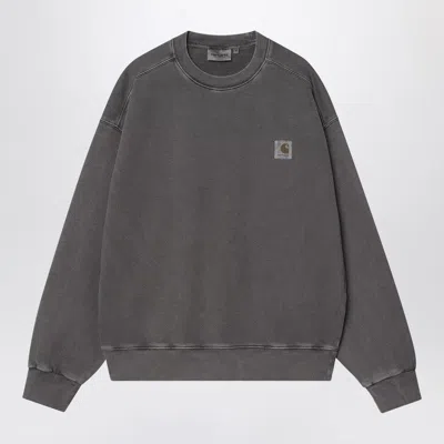 Carhartt Men's Nelson Sweatshirt Graphite In Black