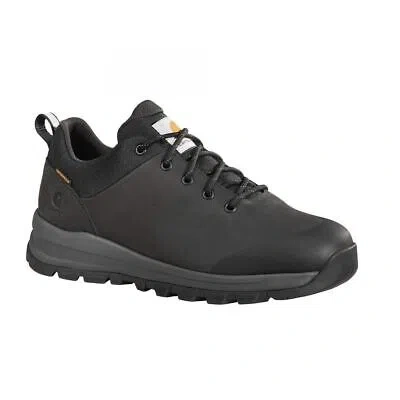 Pre-owned Carhartt Men's Outdoor Alloy Toe Waterproof Low Hiker Work Shoe Black - Fh3521-m