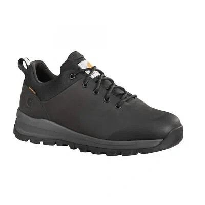 Pre-owned Carhartt Men's Outdoor Alloytoe Waterproof Low Hiker Work Shoe Black - Fh3521-m