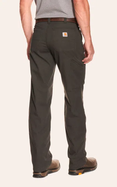 Carhartt Men's Peat Relaxed Fit Straight Leg Rugged Flex Stretch Canvas Work Pants In Multi