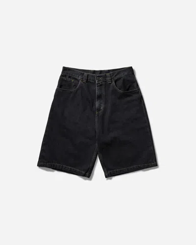 Carhartt Men S Brandon Shorts Blue (stone Washed) In Black