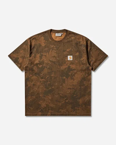Carhartt Men S Camo Combi T-shirt Green / Hamilton Brown (garment Dyed) In Multi