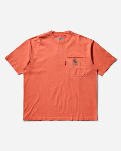 Carhartt Men S Invincible Pigment Dyed T-shirt Shrimp In Orange