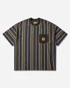 Carhartt Men S Nicholas Daley Stripes T-shirt Blue In Multi