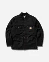 Carhartt Michigan Coat Cotton Long Jacket In Black