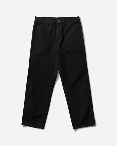 Carhartt Wide-leg Panelled Cotton-canvas Trousers In Black
