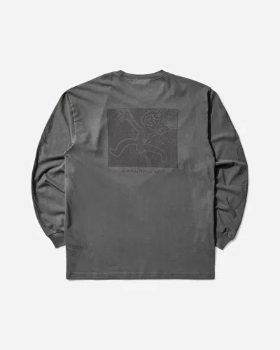 Carhartt Men S Terrestrial Longsleeve T-shirt In Gray