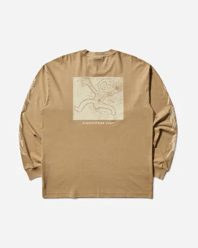 Carhartt Men S Terrestrial Longsleeve T-shirt Dusty H In Gold