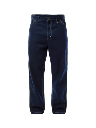 Carhartt Denim Single Knee Pants In Blue