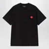 Carhartt Heart Motif Crew Neck Graphic Print T-shirt In Black
