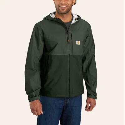 Carhartt Men's Storm Defender Dark Green Lightweight Jacket In Gray
