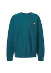 Carhartt Men's Sweatshirt  10254752m1xx Malachite In Multi