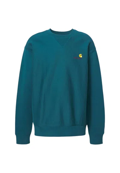 Carhartt Men's Sweatshirt  10254752m1xx Malachite In Multi