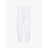 Carhartt Mens  Wip Chase Brand-embroidered Cotton-blend Jogging Bottoms In Ash Grey / Gold