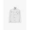 Carhartt Wip Button-up Organic Cotton Jacket In Gray
