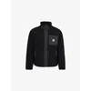Carhartt Mens Black Black Prentis Liner Padded Fleece Jacket