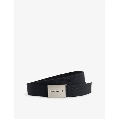 Carhartt Mens  Wip Clip Woven Belt In Black