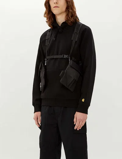 Carhartt Mens  Wip Chase Cotton-blend Jersey Hoody In Black