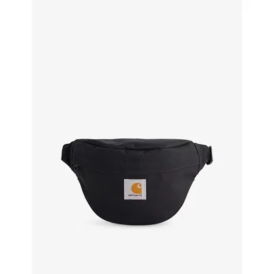 Carhartt Mens Black Jake Logo-patch Woven Hip Bag