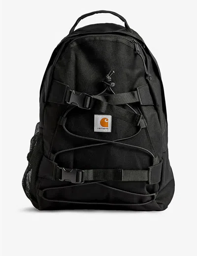 Carhartt Mens Black Kickflip Brand-appliqué Recycled-polyester Backpack