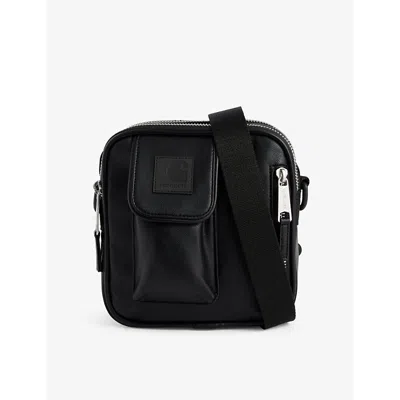 Carhartt Mens  Wip Norwich Small Faux-leather Cross-body Bag In Black