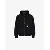 Carhartt Wip Active Liner Fleece Drawstring Hooded Jacket In Black