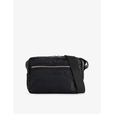 Carhartt Mens Black Otis Branded Woven Shoulder Bag In Red