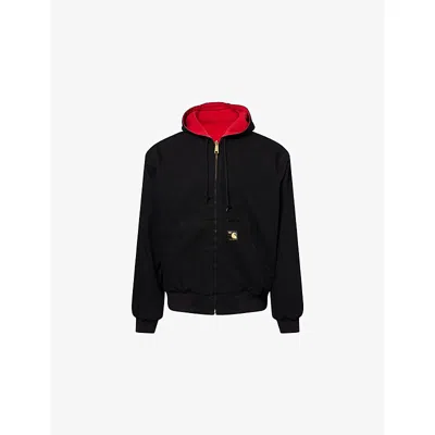 CARHARTT IP MENS OG ACTIVE 50TH ANNIVERSARY EDITION CANVAS JACKET BLACK USA RED XL