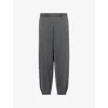Carhartt Mens Black Vista Grand Tapered-leg Cotton-jersey Jogging Bottoms In Gray