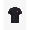 Carhartt Mens Black Wiptopia Printed Cotton-jersey T-shirt