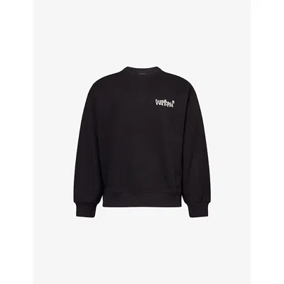 CARHARTT MENS BLACK WIPTOPIA RELAXED-FIT COTTON-BLEND SWEATSHIRT